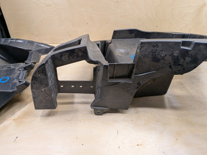 15-19 OEM BMW F16 X6 Rear Right Passenger Bumper Supports Brackets Mounts PAIR