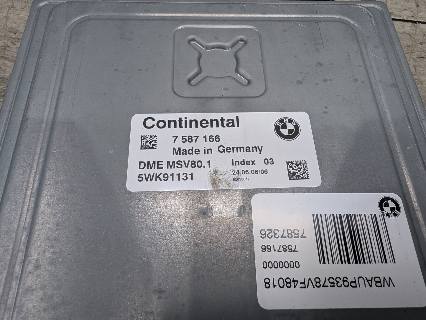 OEM BMW 128i E82 - Engine Motor ECU DME Computer w/ Cas & Key SET MSV80 7587166