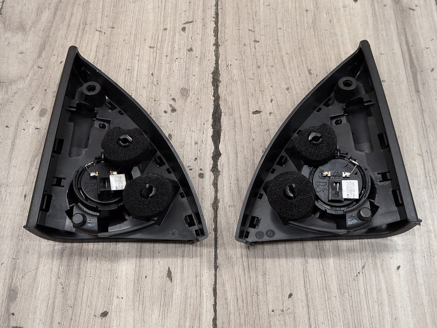2008-2017 Audi S5 8T Front Left Right Door Triangle Corner Speaker Assemblys SET 8f0035399