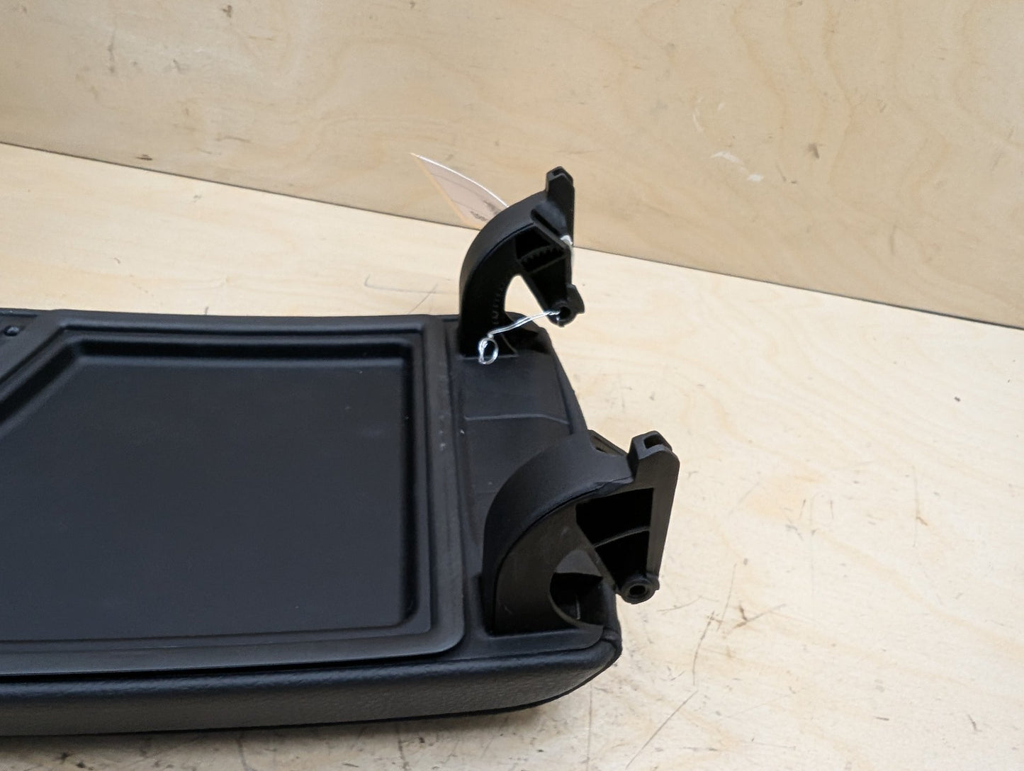 06-13 OEM BMW E90 E92 E93 Center Console Armrest Tray BLACK Leather Dakota
