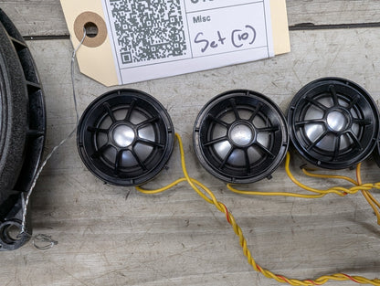 OEM BMW F30 F32 F82 M4 G12 Sound System Speaker Subwoofer HARMAN KARDON SET