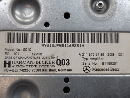 2009-2012 OEM Mercedes-Benz E550 W212 SOund Audio Subwoofer Amplifier