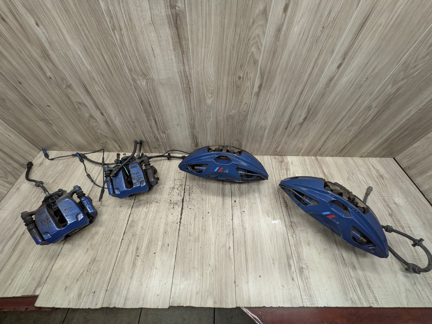 OEM BMW G30 530 540 M550 Front Rear Left Right Brake Calipers Brembo SET Blue