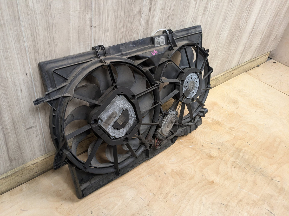 2009-2012 Audi S4 B8 Radiator Fan Shroud Housing w/ Motor 8K0121003N