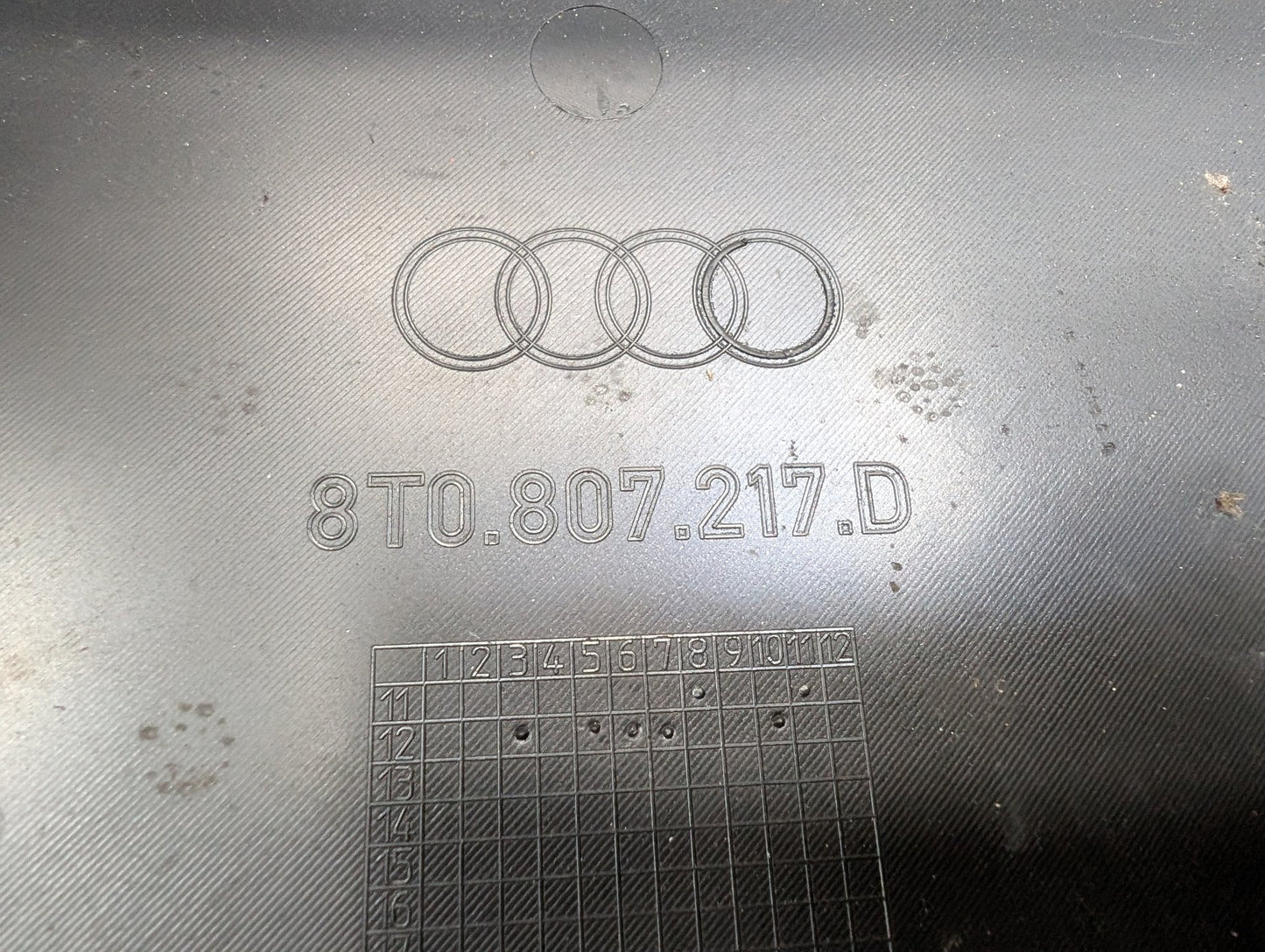 2011-2017 Audi RS5 8T Front Left Right Center Bumper Cover Grilles SET 8T0853651J OEM