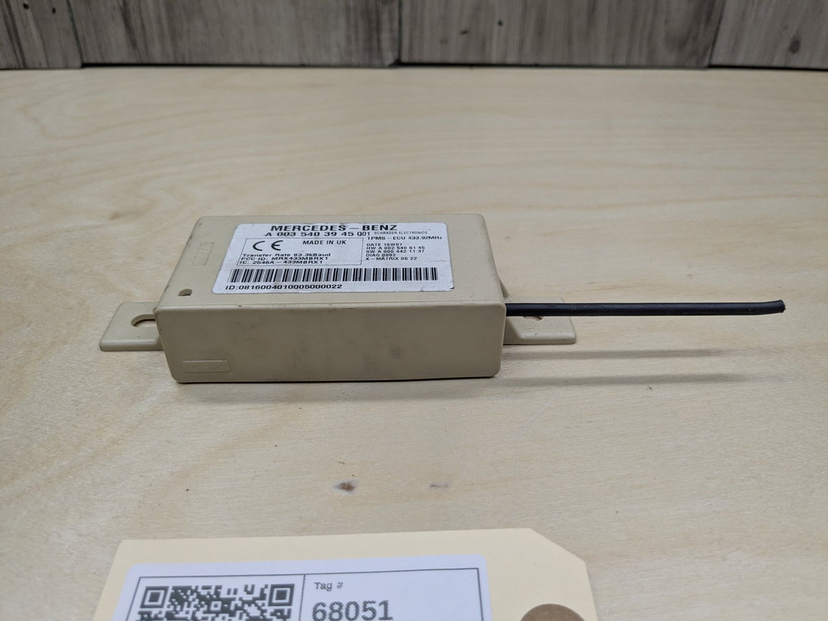 2009-2011 Mercedes-Benz SLK-Class R171 TPMS Module A0035403945 OEM
