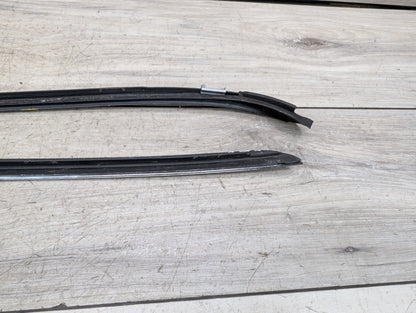2006-2011 BMW 328i E90 Front Left Right Side Windshield Drip Trim Molding SET 7179253