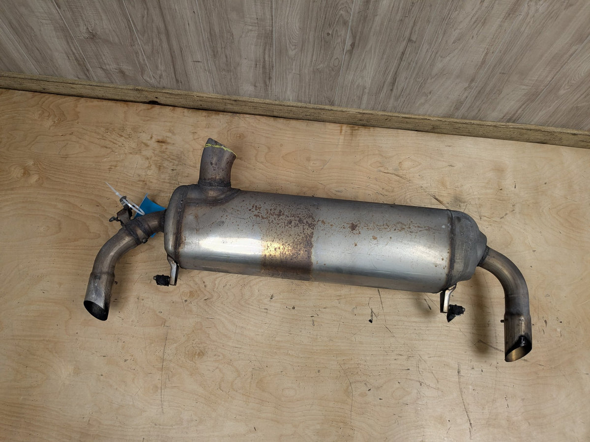 19-23 OEM BMW G20 330 Dual Exhaust Pipe Muffler Silver Tips B46 Engine