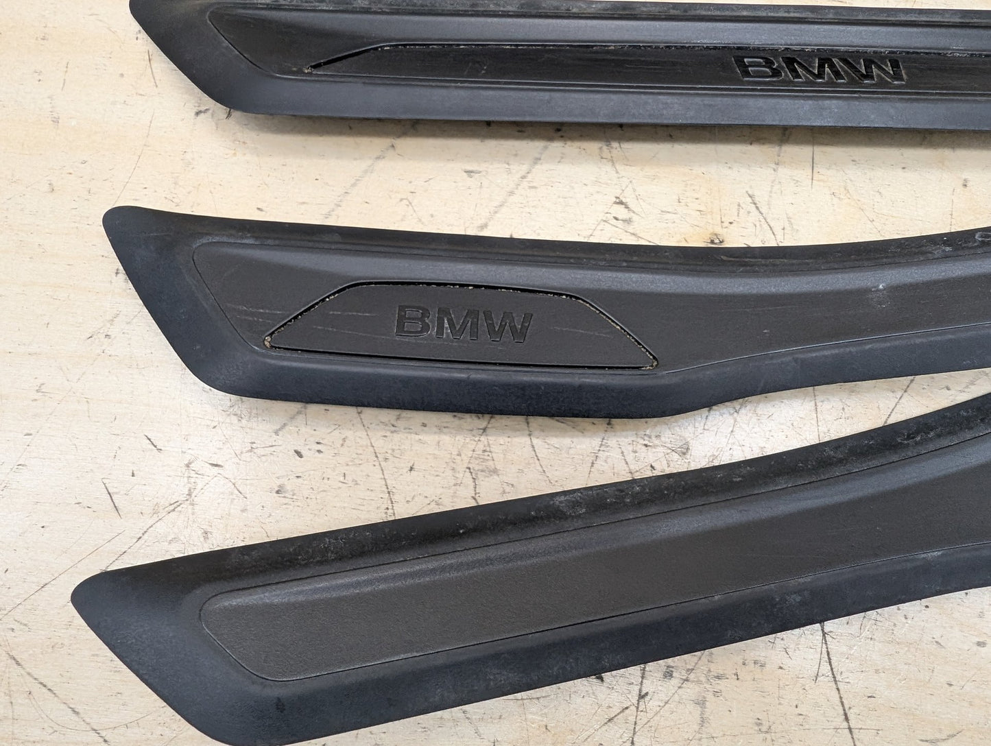 2012-2018 BMW 320i F30 Front Rear Left Right Scuff Plate Door Sill SET 7263315