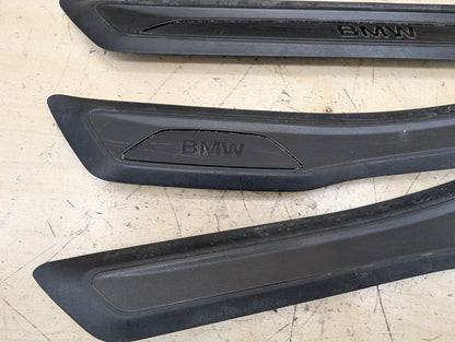 2012-2018 BMW 320i F30 Front Rear Left Right Scuff Plate Door Sill SET 7263315
