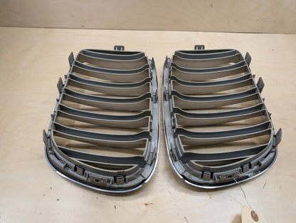 2011-2016 BMW X3 F25 Front Left Right Upper Bumper Cover Kidney Grilles SET 7210725