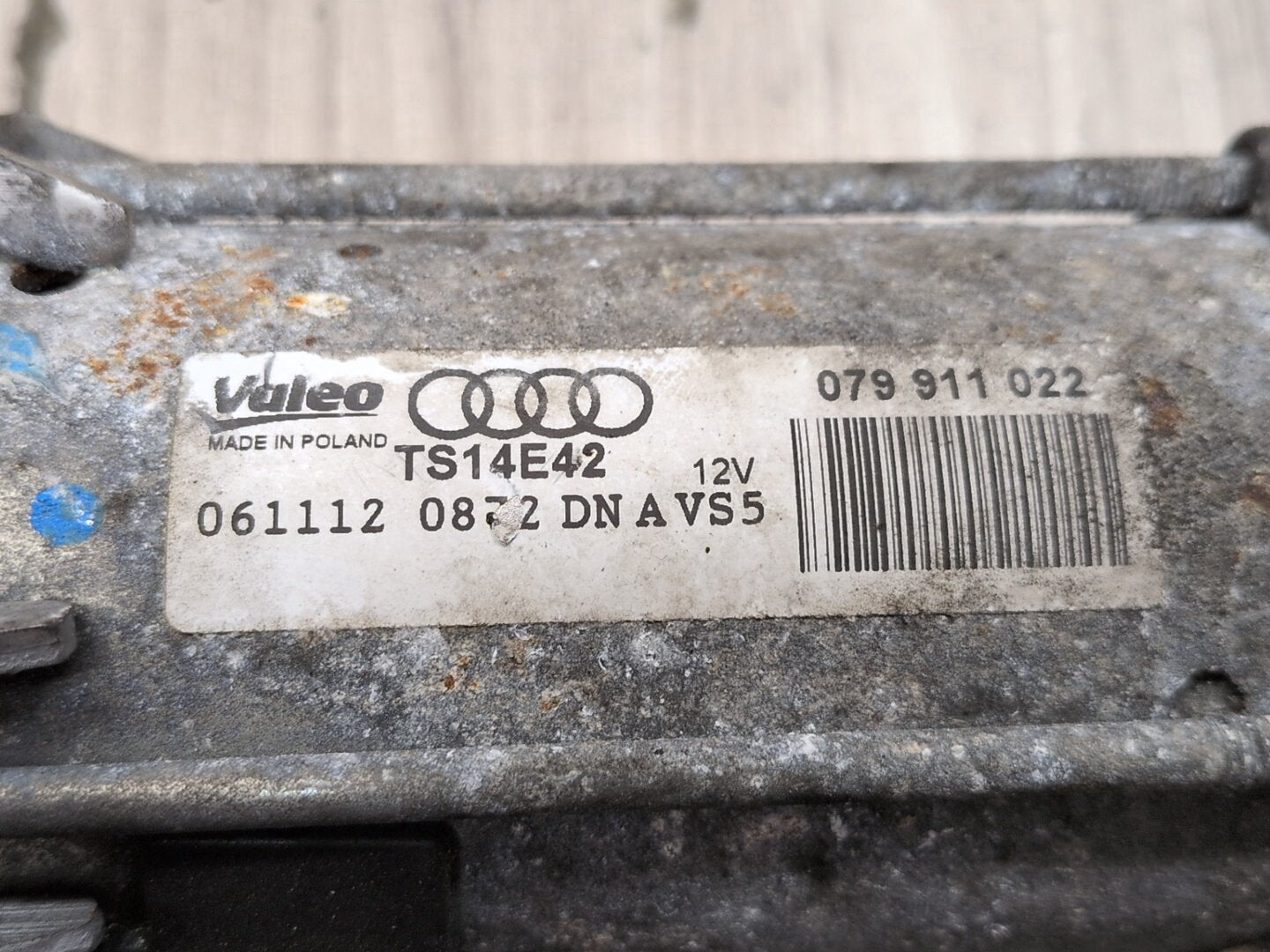 2008 - 2017 Audi S5 8T Engine Motor Starter ts14e42