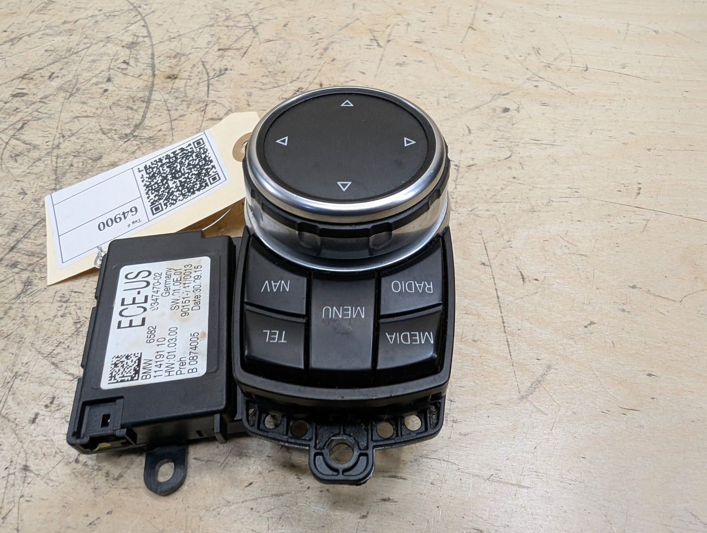 OEM BMW F15 F22 F30 F48 F80 F82 iDrive Navigation Controller Knob NBT NAV Button