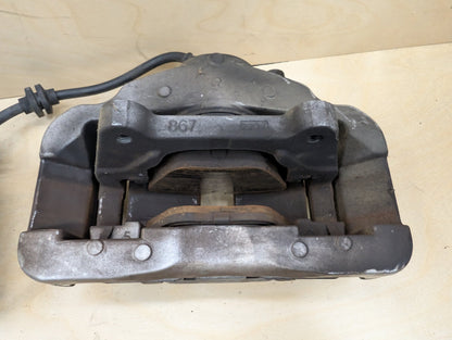 OEM BMW 335 E9X Front Left Right Brake Caliper SET w Drilled Slotted Rotors