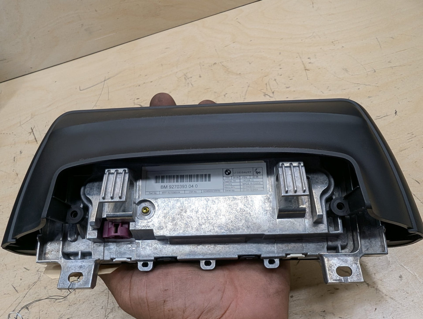 OEM BMW F32 F30 F36 Basic Dash Display Monitor Information Screen CID L7 6.5"