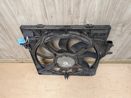2014 - 2016 BMW X6 F86 Radiator Fan Shroud Housing w/ Motor 7634472 S63B44T2