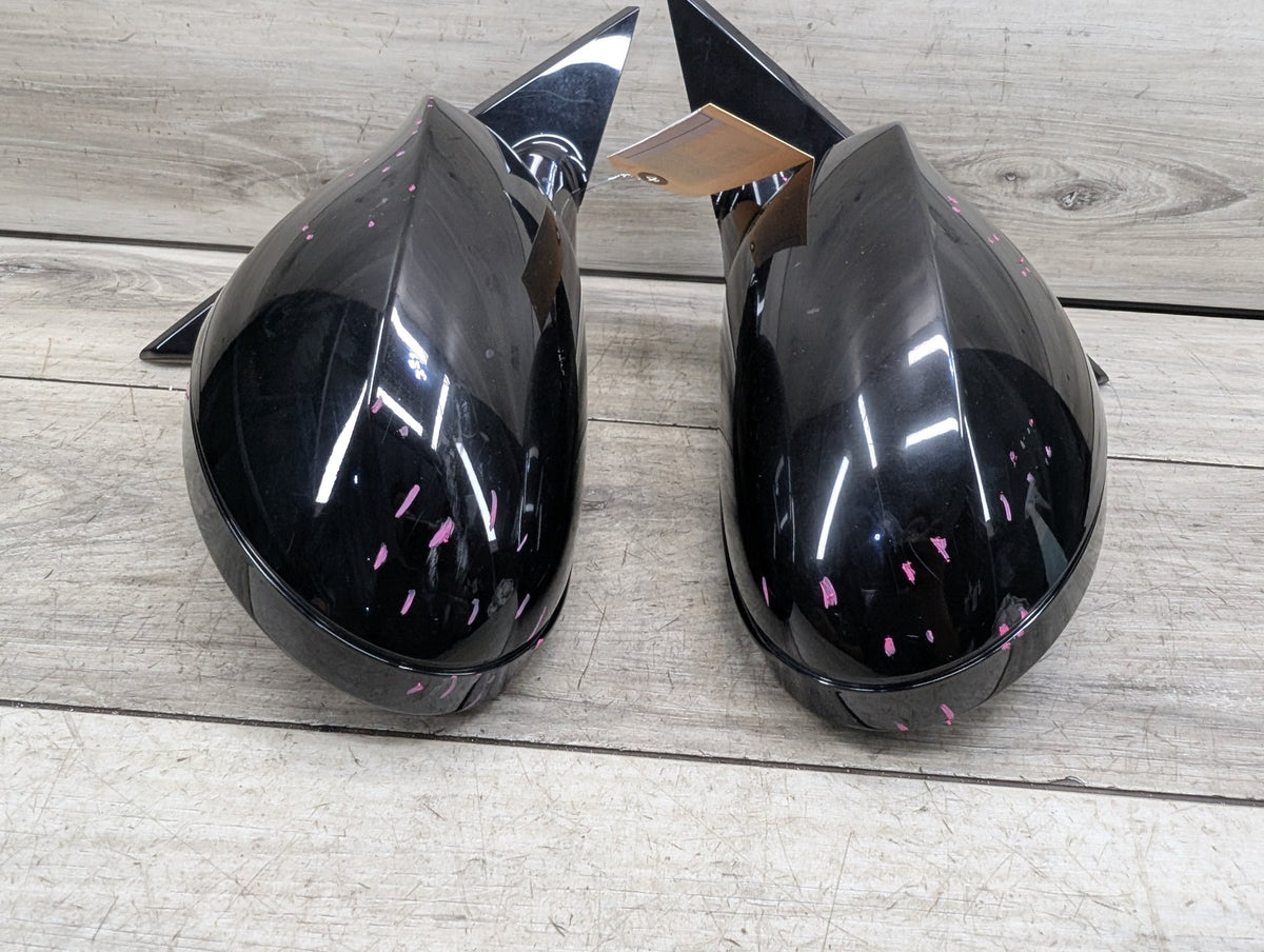 2008-2013 BMW 128i E82 Front Left Right Side Mirror Assembly BlackSET 7268305