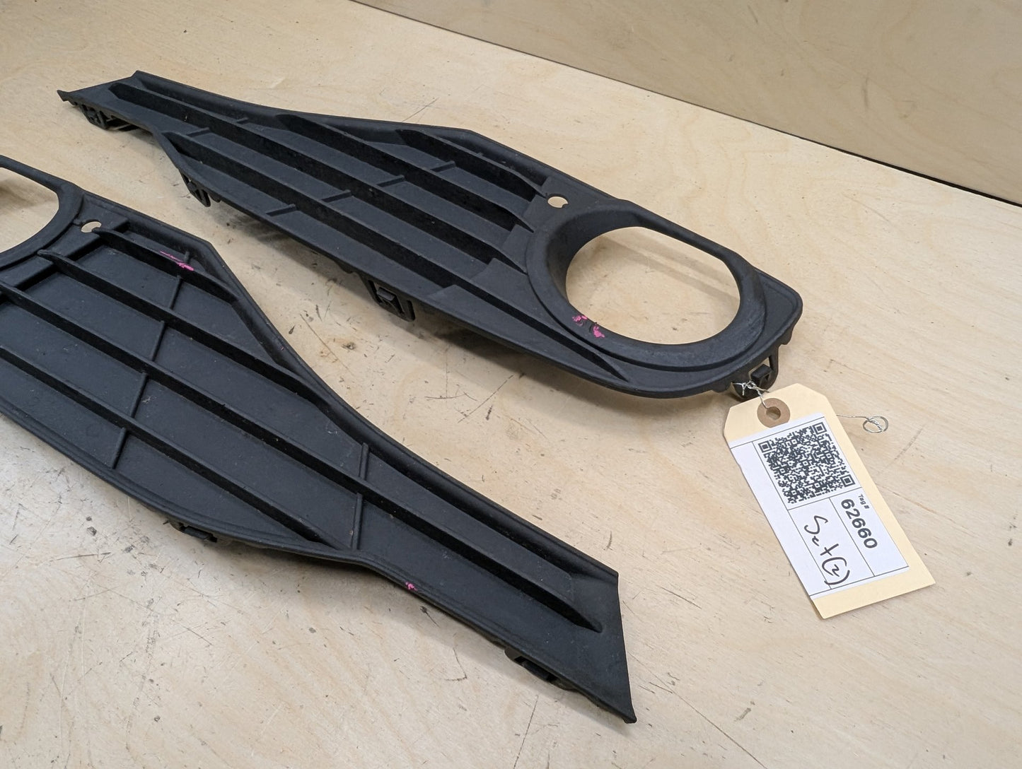 2012-2018 BMW 328i F30 Front Left Right Bumper Fog Lamp Lights Brackets SET 7255365