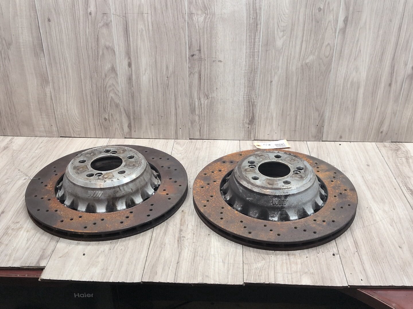 2014 - 2018 BMW X5 F85 Rear Left Right Brake Disc Rotors SET 2284903 S63B44T2