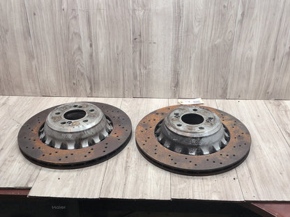 2014 - 2018 BMW X5 F85 Rear Left Right Brake Disc Rotors SET 2284903 S63B44T2