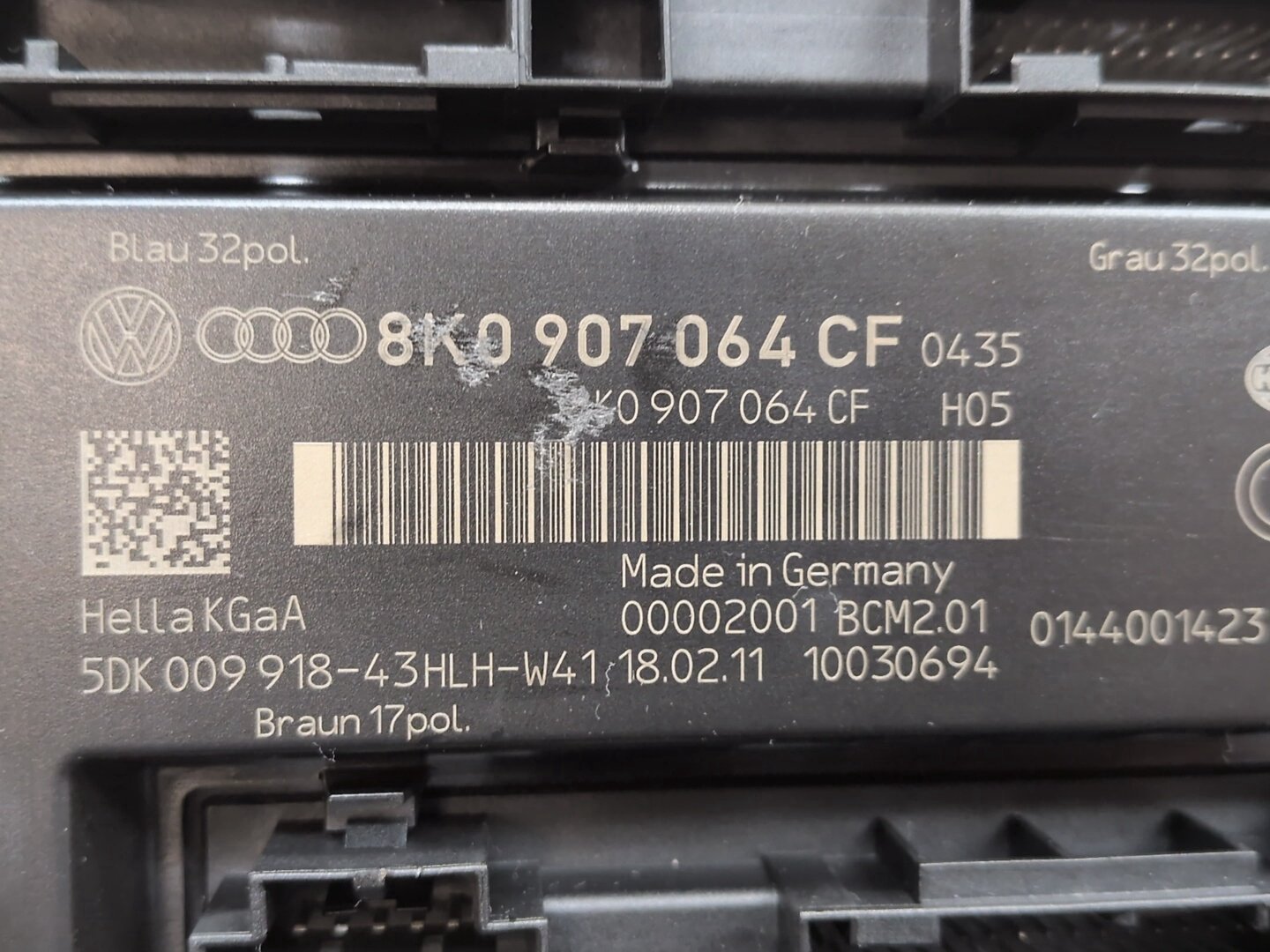 2008-2017 Audi S5 8T BCM Body Control Module 8K0907064CF