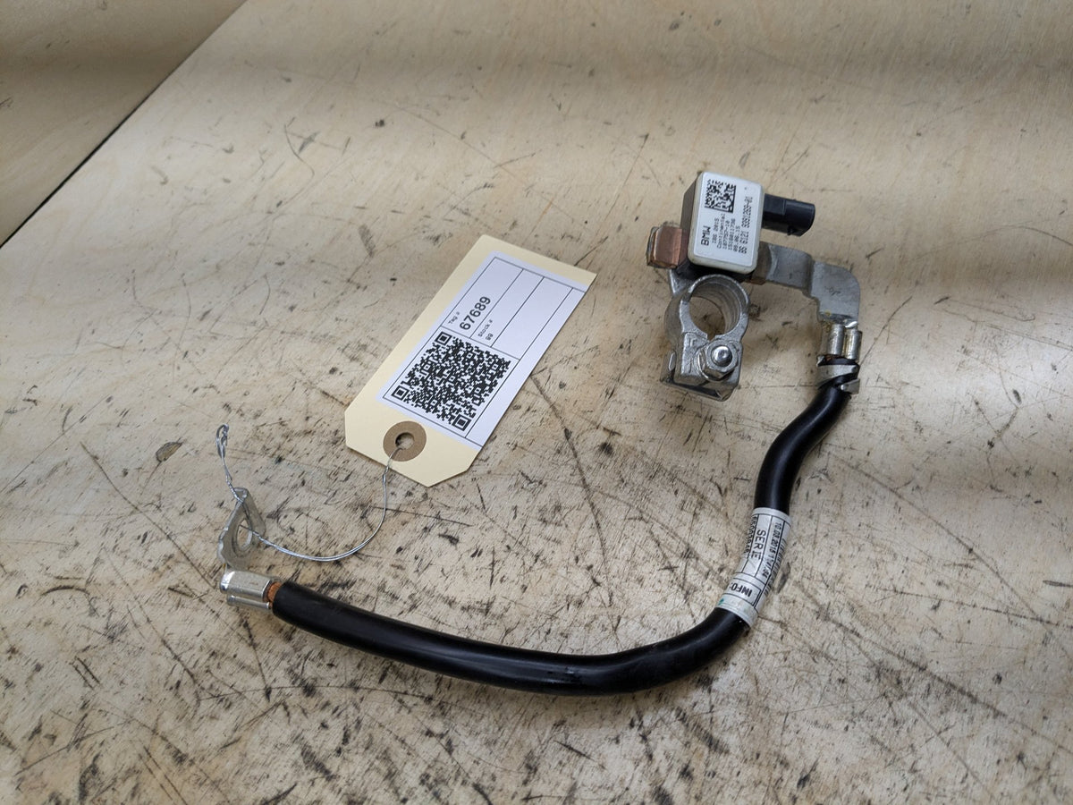 16-19 OEM BMW G11 G12 740 750 Negative Battery Cable Terminal IBS Sensor Black
