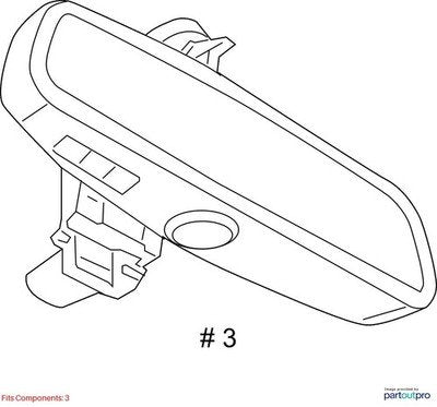 16-19 OEM BMW F90 G12 G30 G32 M5 Interior Mirror Garage Door Homelink EC/LED/GTO