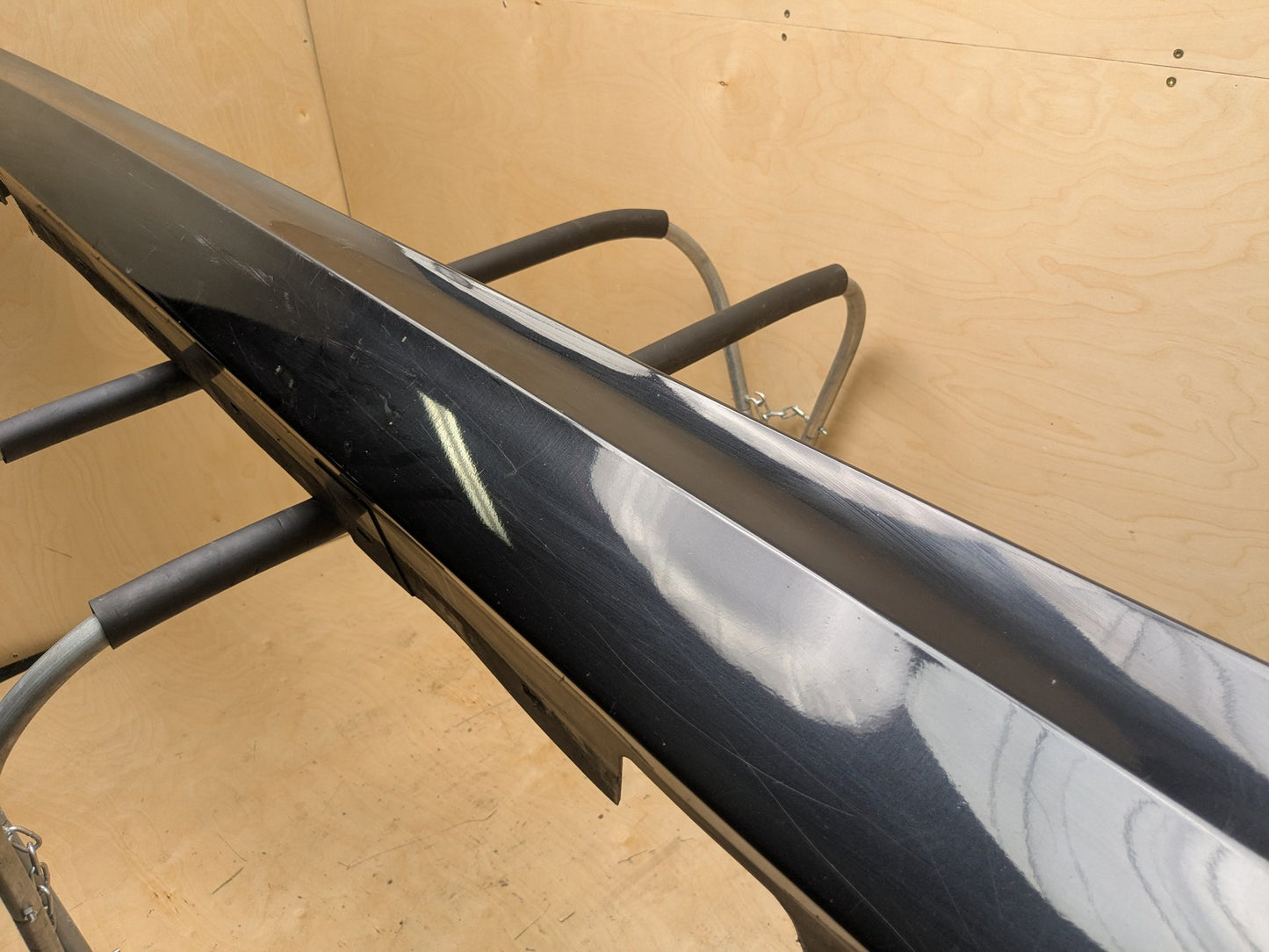 09-11 OEM BMW E90 335 Left Driver Side Skirt Rocker Panel Black 475