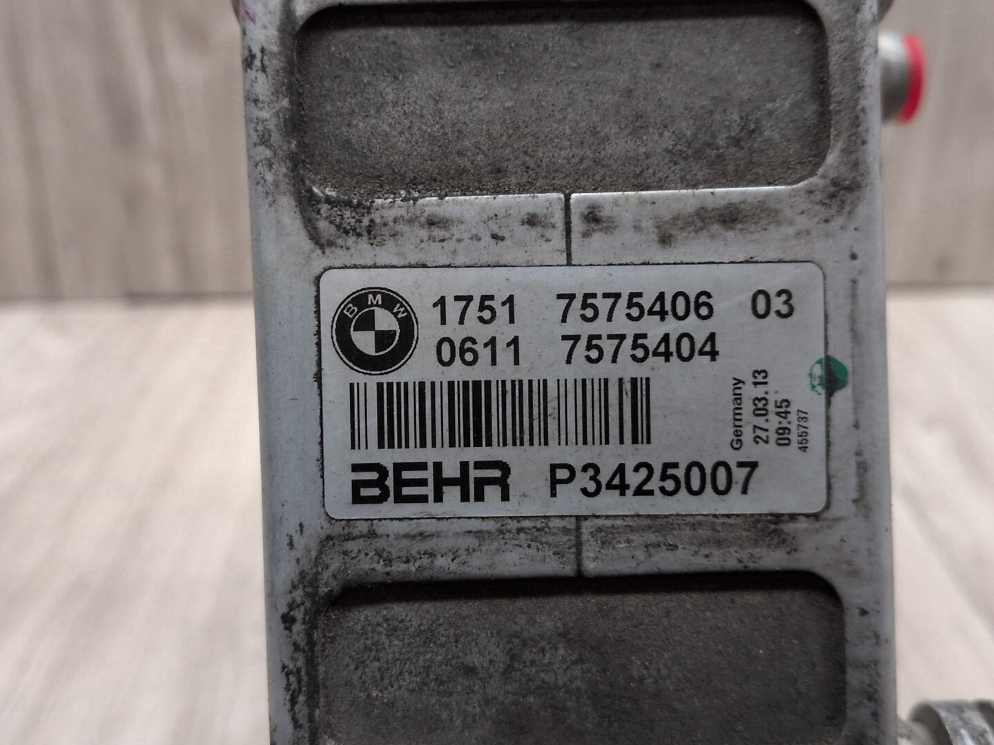 2013 - 2014 BMW 750i F01 Turbo Charger Air Intercooler 7575406 N63B44O1