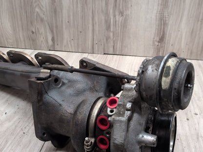 09-12 Mercedes-Benz W212 E550 M278 Right Engine Motor Turbo Charger w/ Manifold