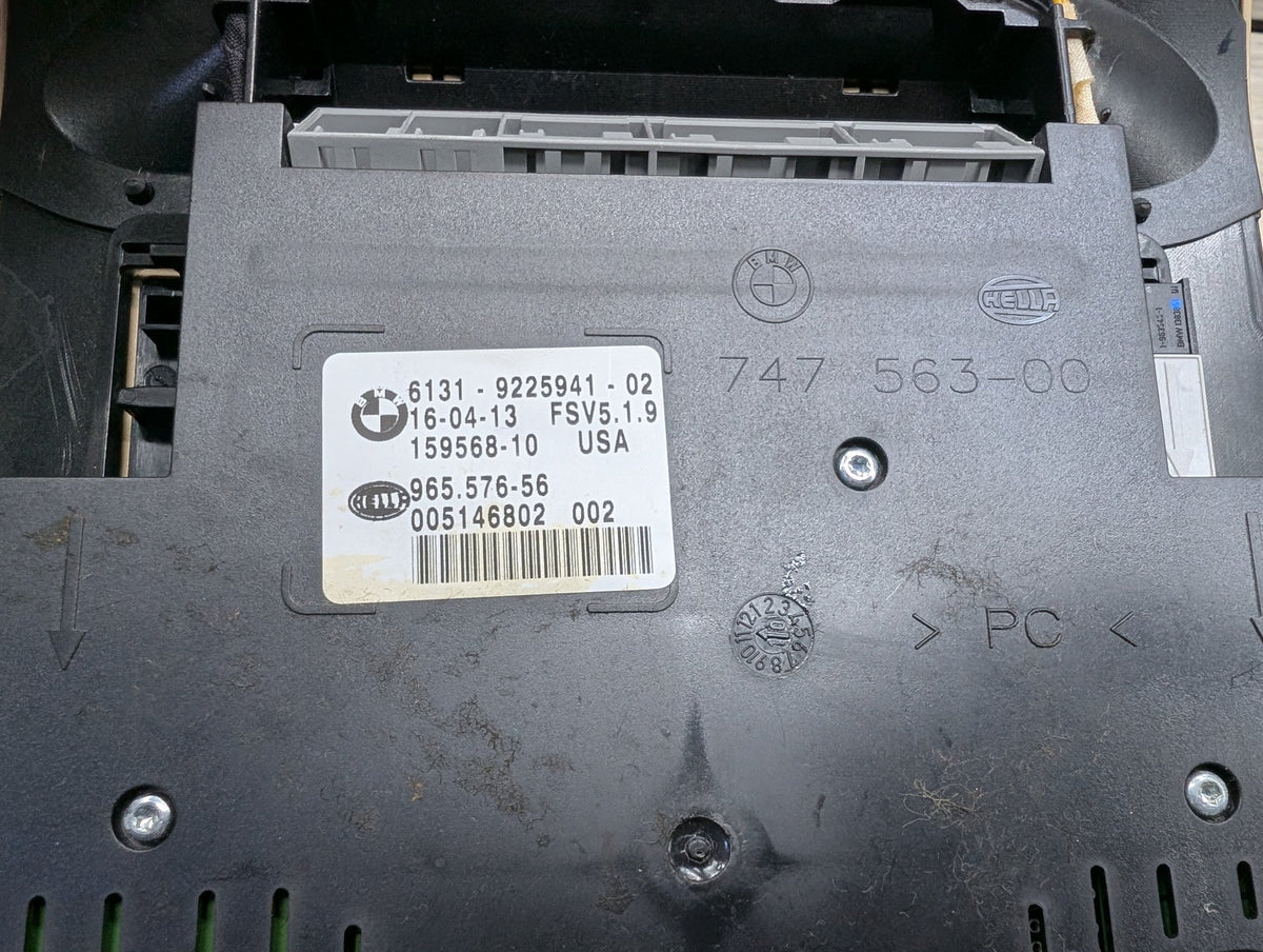 2007-2013 BMW X5 E70 Headliner Overhead Dome Light Switch Module 9225941 OEM