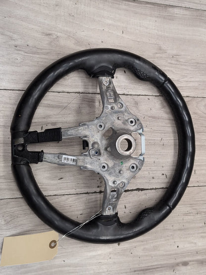 OEM BMW F10 F12 F13 F06 M SPORT Steering Wheel Black Leather MANUAL