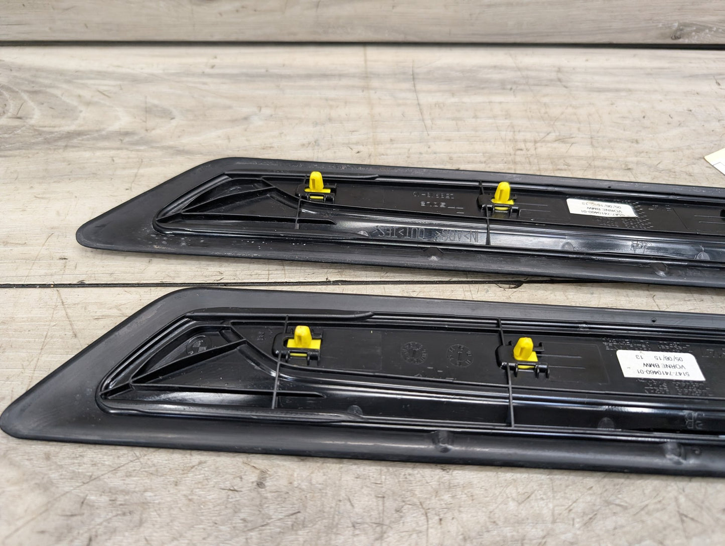 2012-2018 BMW 340i F30 Front Left Right Scuff Plate Door Sill SET 7410460