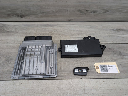 OEM BMW E90 E92 E93 328 N52 Engine ECU DME Computer w/ Cas & Key SET MSV80