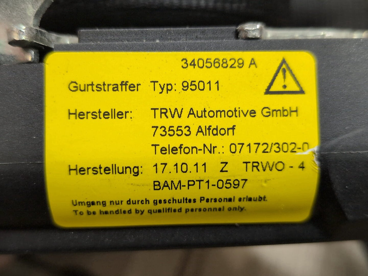 2009-2012 Mercedes-Benz E550 W212 Rear Left Driver Seatbelt Seat Belt Retractor A2128600385 OEM
