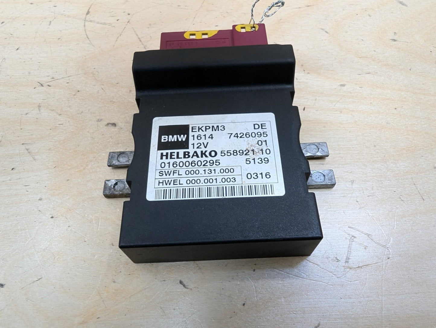 OEM BMW F10 F12 F15 F22 F30 F32 F36 Helbako Fuel Pump Relay Control Module EKPM3