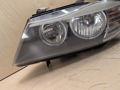 09-11 OEM BMW E90 328 335 LCI Left Driver Side Halogen Headlight w/ Modules