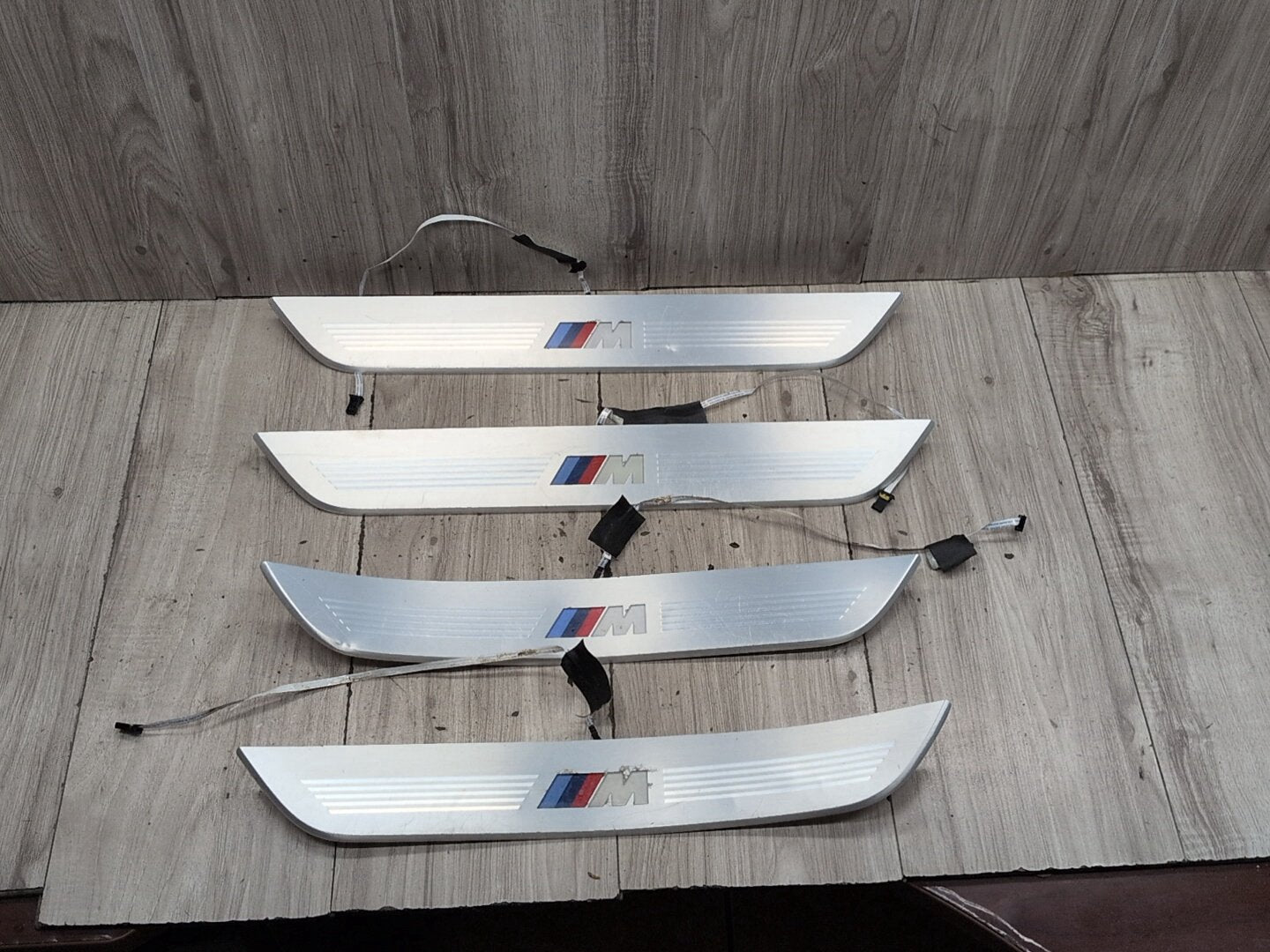 2016-2022 BMW 750i G12 Front Rear Left Right Scuff Plate Door Sill SET 8061043 OEM
