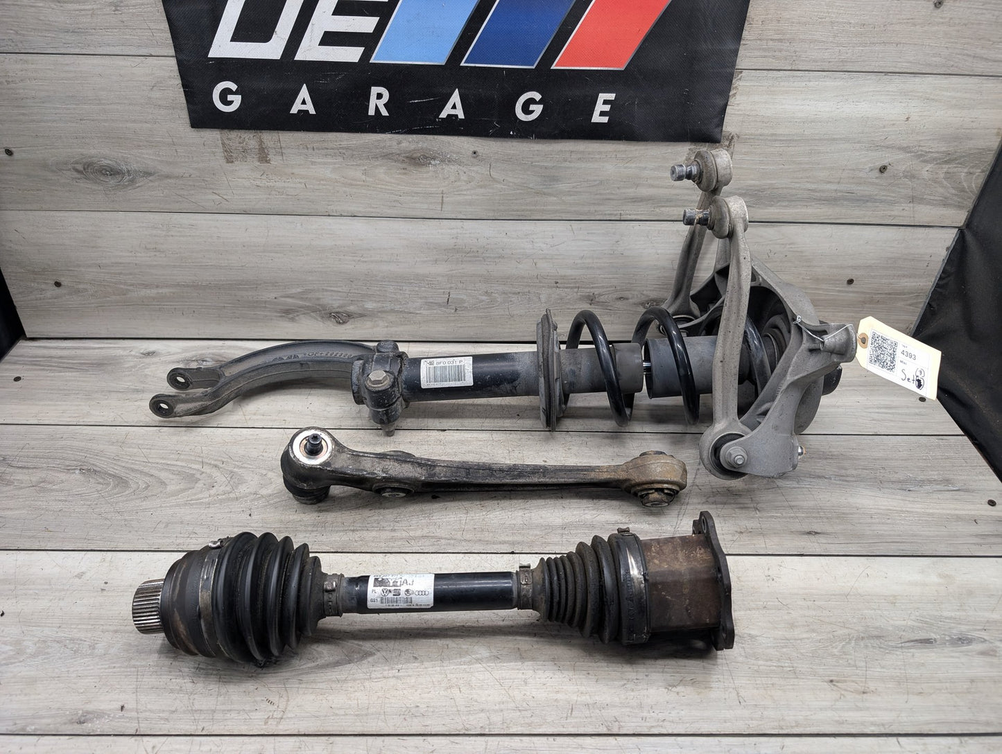 2008 - 2017 Audi S5 8T Front Left Driver Control Arms SET 8K0407271AJ