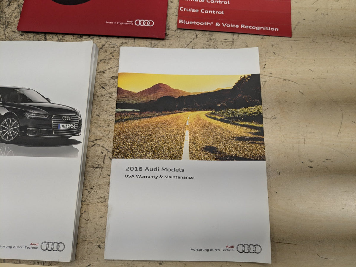 2012-2018 Audi A6 C7 Owners Instruction Manual Book SET OEM