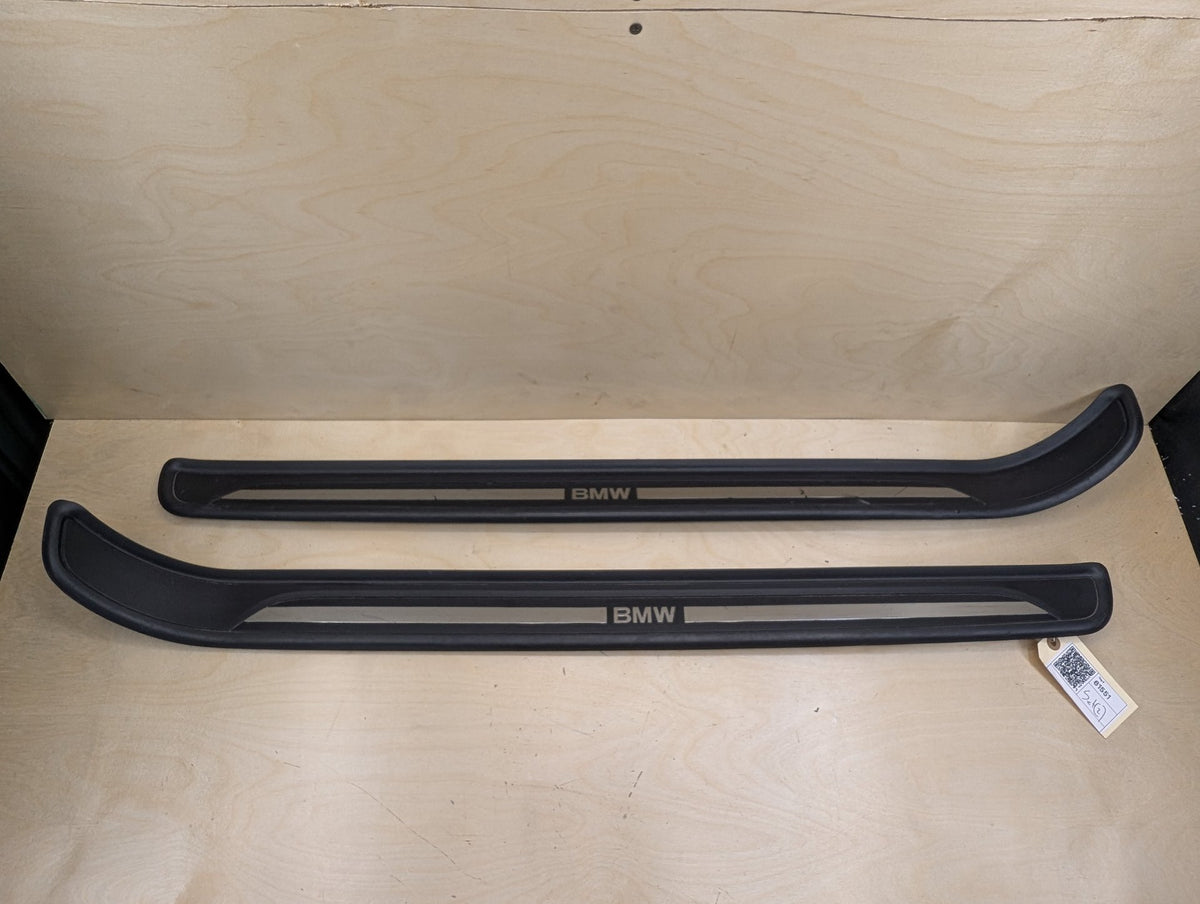 2007-2013 BMW 328i E93 Front Left Right Scuff Plate Door Sill SET 7178598 OEM