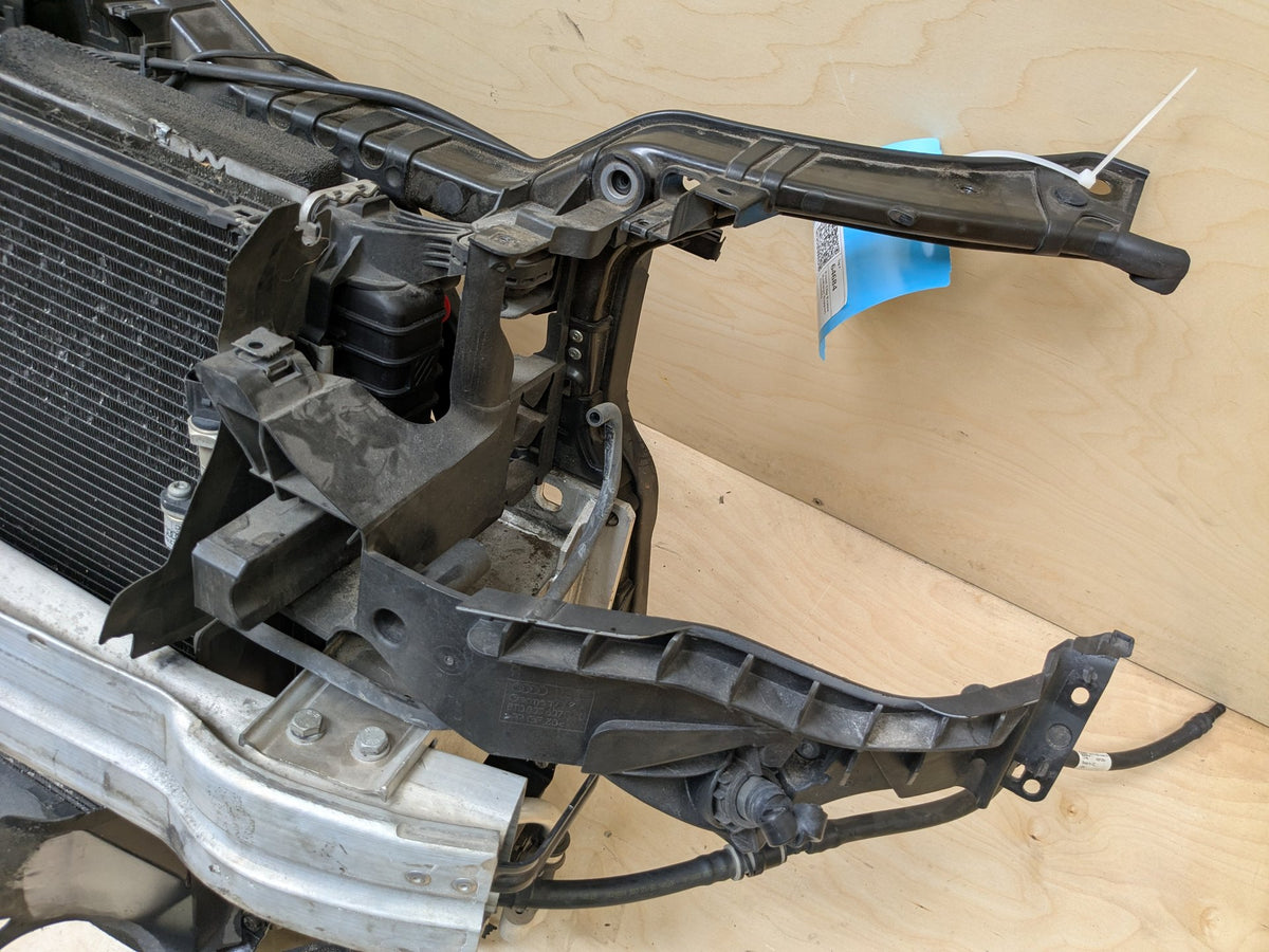 13-16 Audi RS5 Front Clip Frame Radiator Support & Cooling Fan Assembly