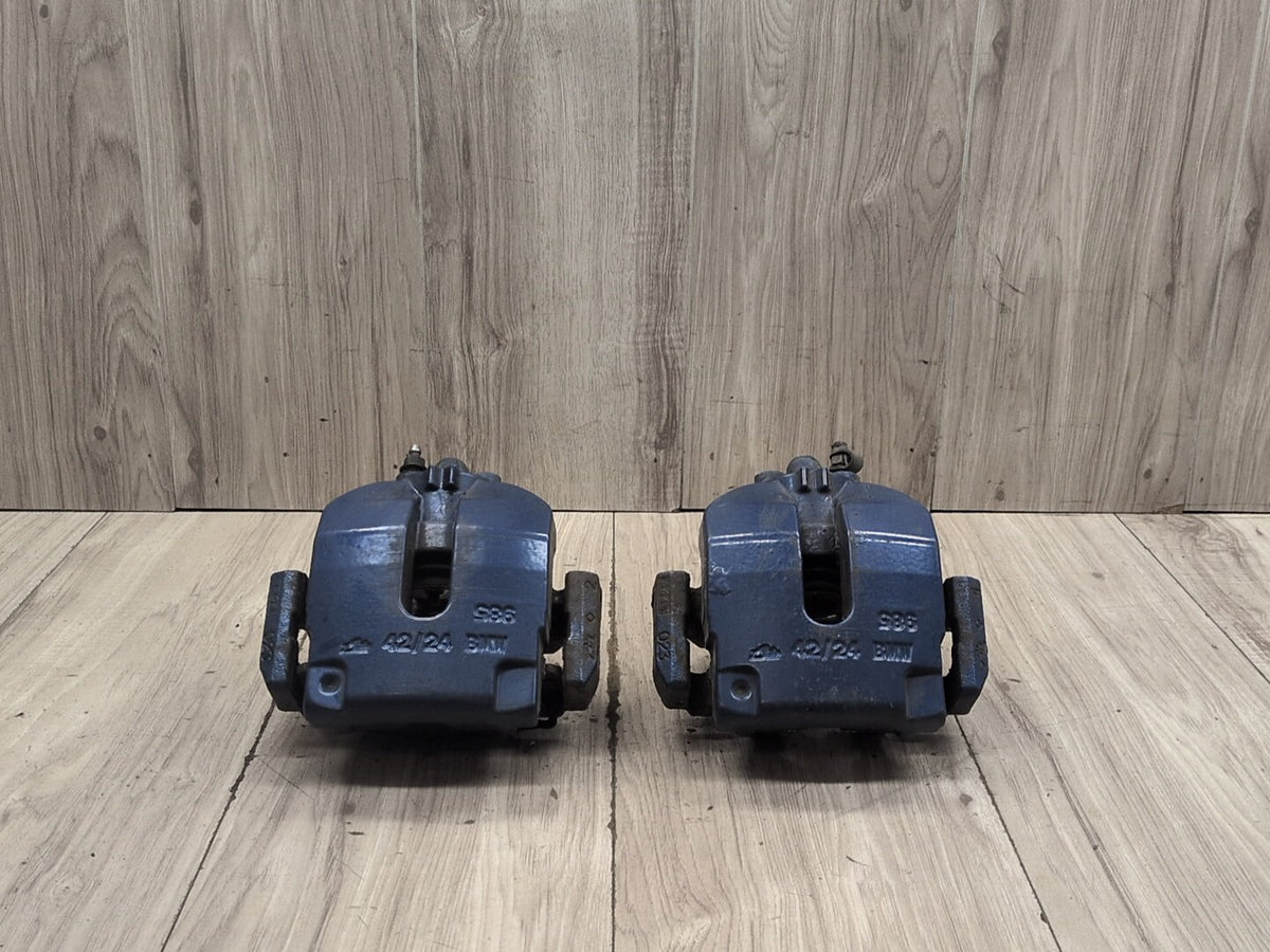 15-19 OEM BMW F85 X5M F86 X6M Rear Brake Calipers SET BREMBO Blue