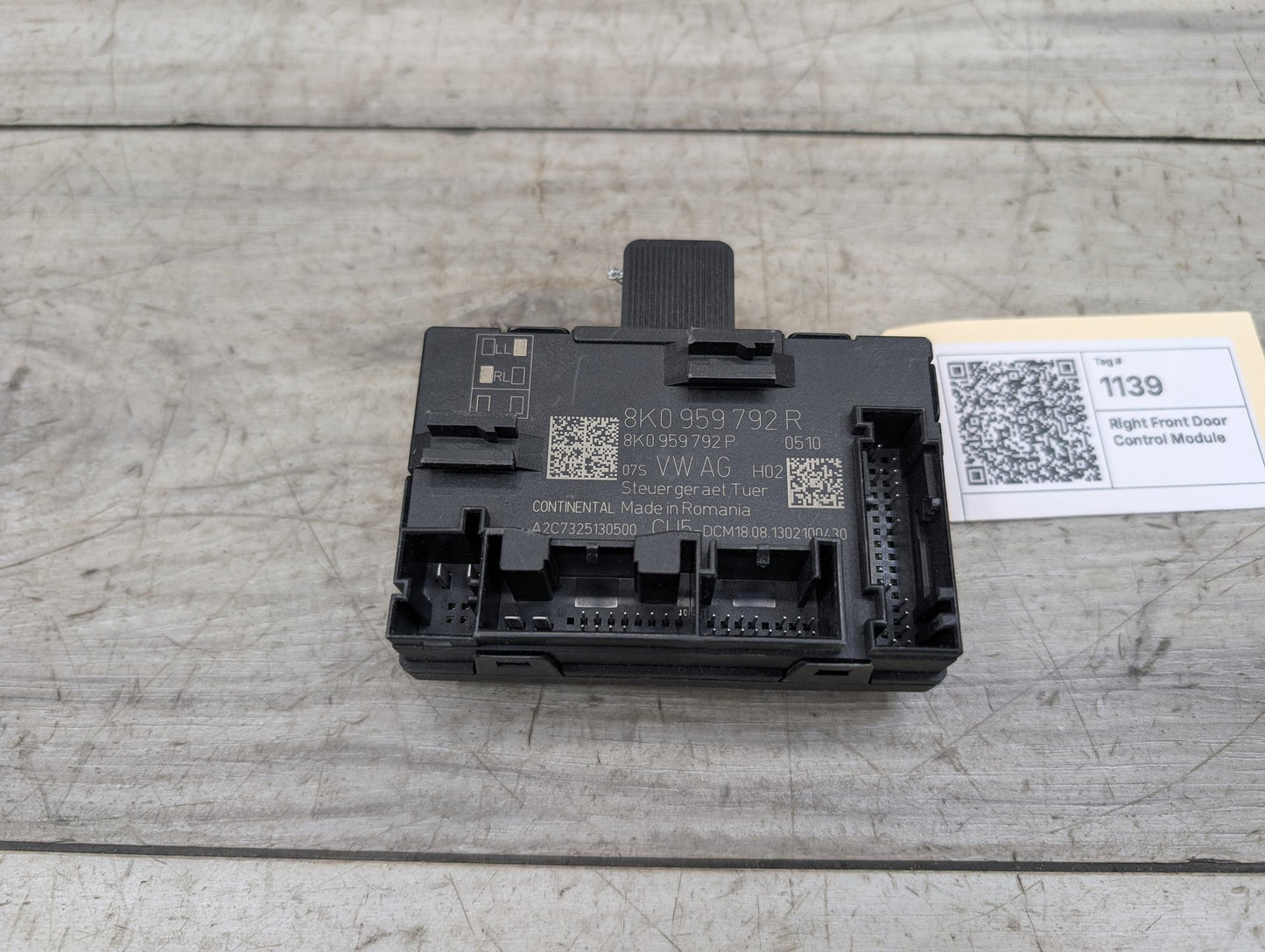 2009 - 2017 Audi Q5 8R Right Front Door Control Module 8K0959792R EA888