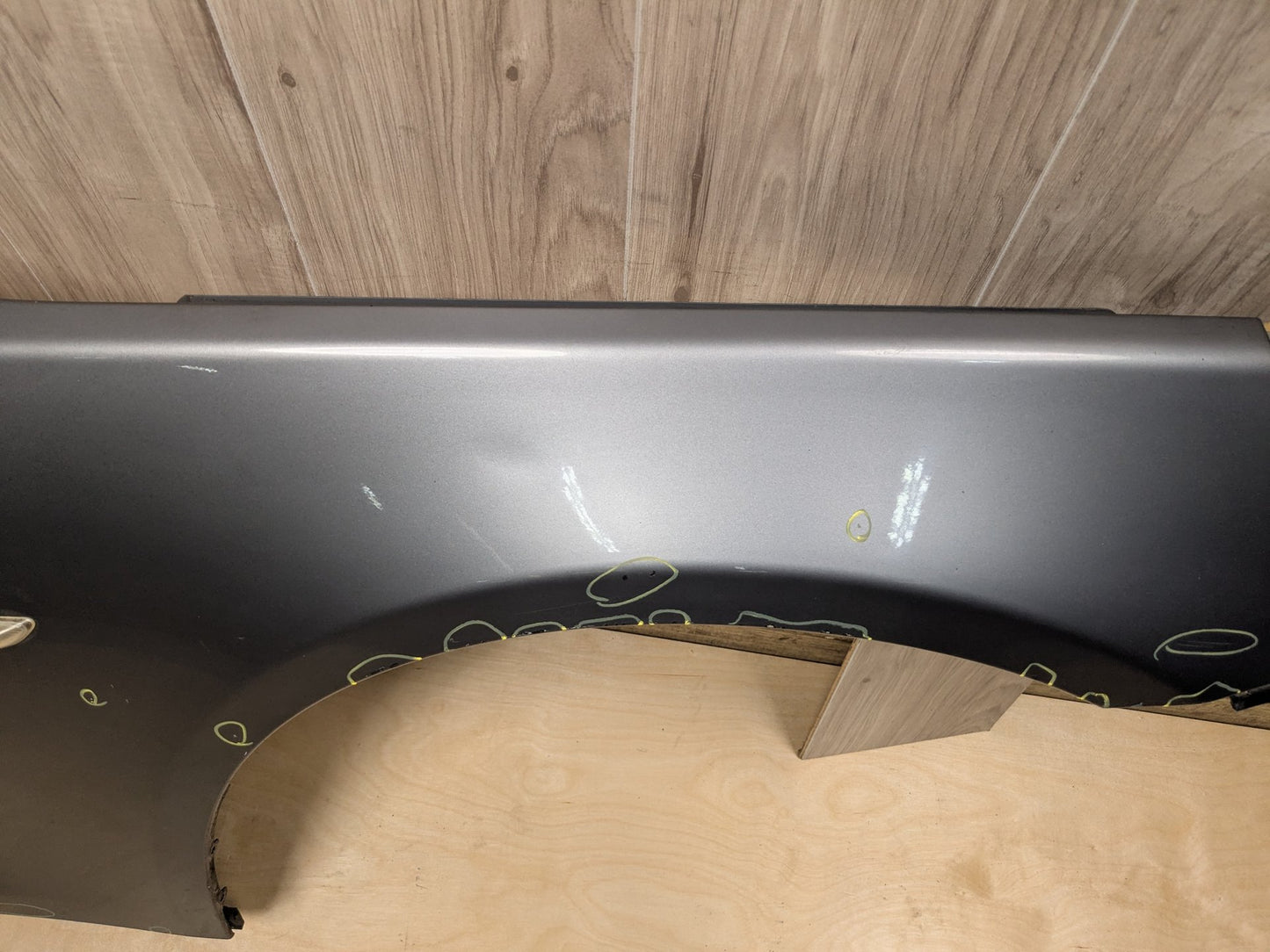 04-10 BMW E60 Front Right Passenger Fender Panel Grey A52