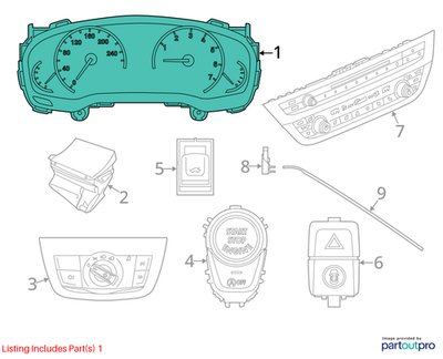 PRE-LCI OEM BMW G01 G02 G12 G30 X3 Digital Instrument Speedometer Gauge Cluster