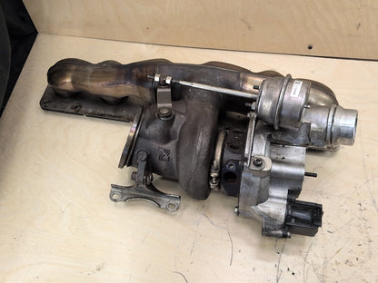 2011-2016 BMW F10 535i N55B30M0 Engine Motor Turbo Charger w/ Manifold 4575479