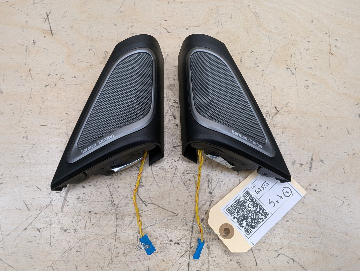 2016-2022 BMW 750i G12 Front Left Right Door Triangle Corner Speaker Assemblys SET 9362561