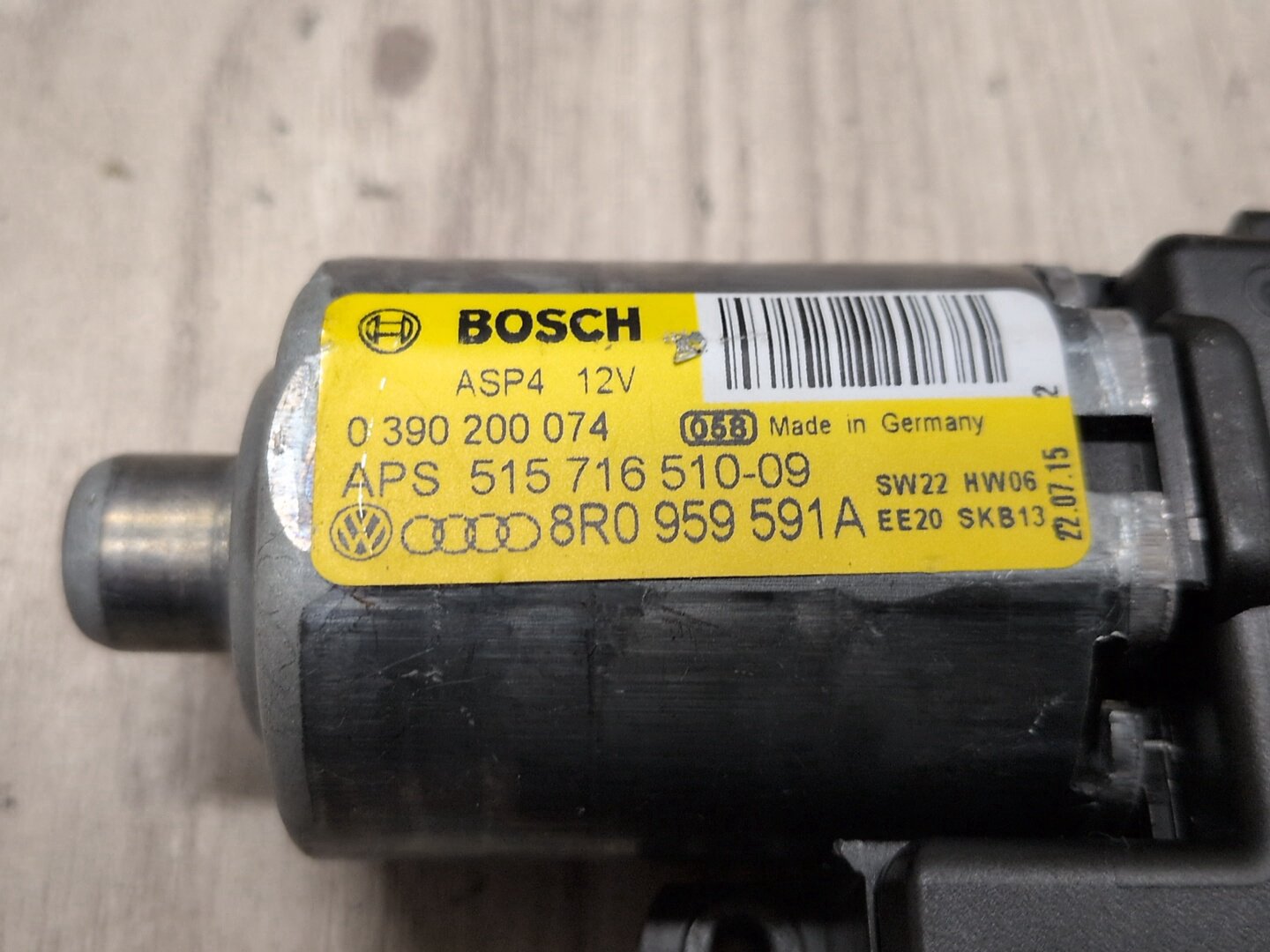 2013-2017 Audi S5 8T Sunroof Sun Roof Glass Motor 8R0959591A OEM