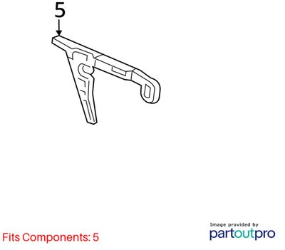 2018-2023 Audi S4 B9 Rear Left Driver Bumper Support Bracket 8W5807453 OEM